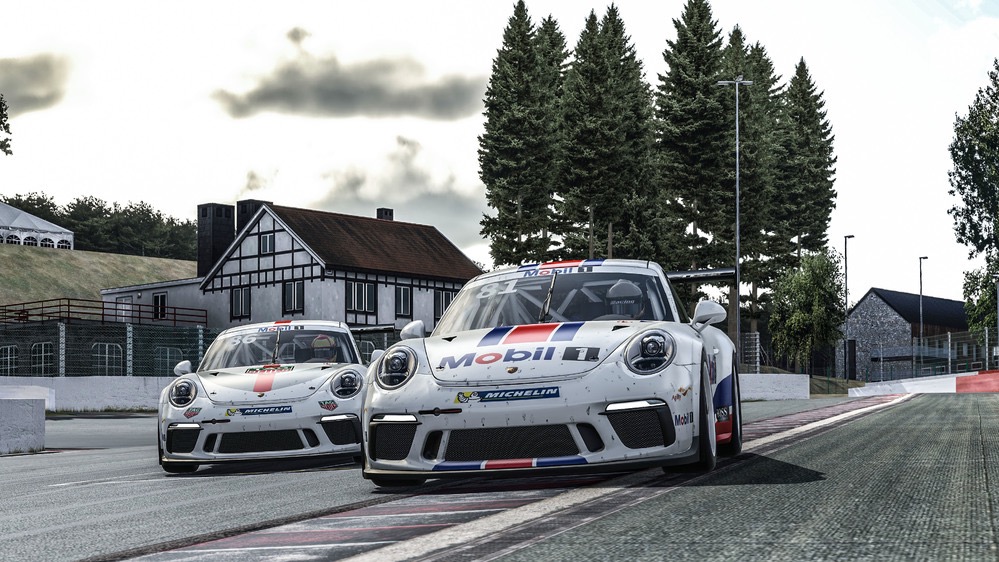 Laurens Vanthoor (BEL), Nick Tandy (RU), Porsche 911 GT3 Cup, Porsche Mobil 1 Supercup Virtual Edition, carrera 6, Spa-Francorchamps, 2020, Porsche AG