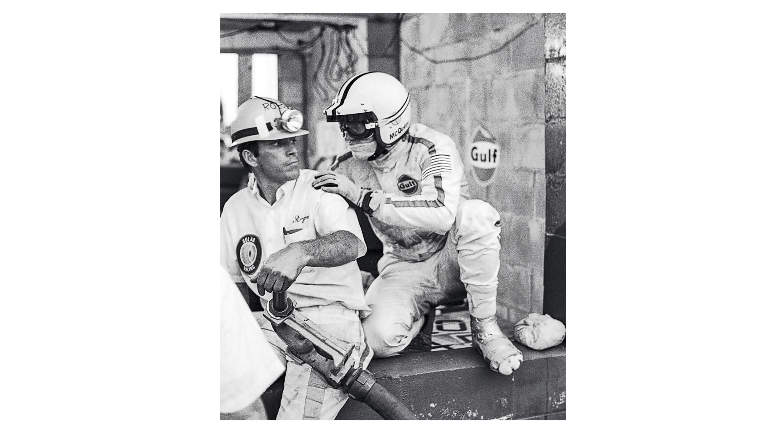 Steve McQueen (derecha), 1970, Porsche AG 