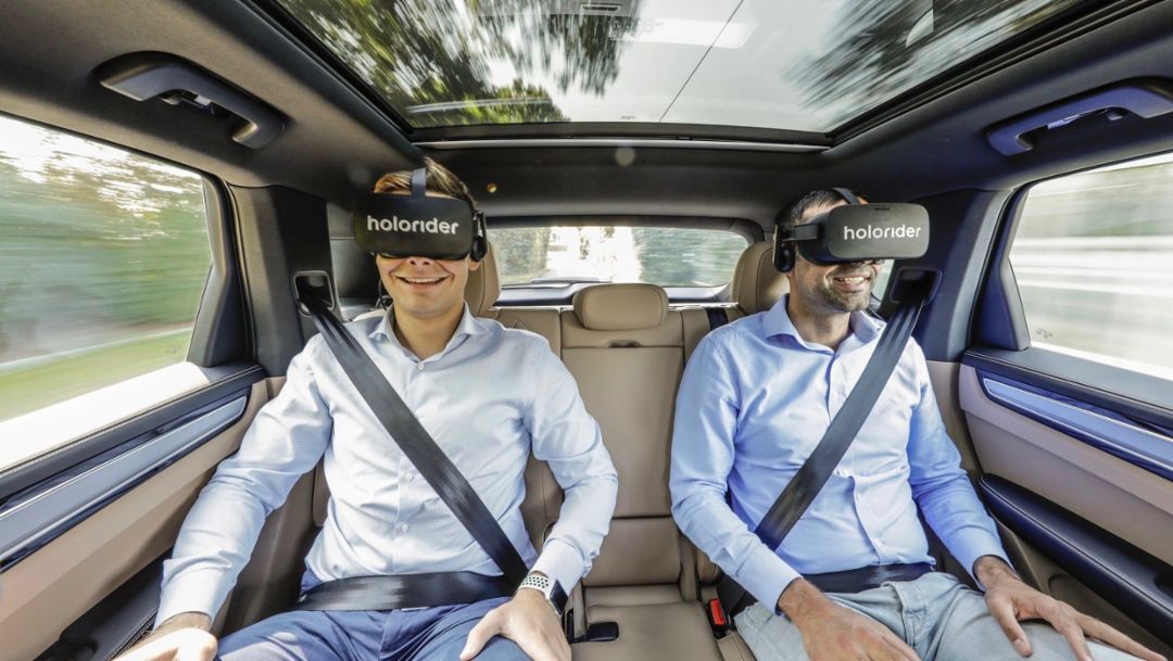 Porsche, Holoride and Discovery showcase new VR experience