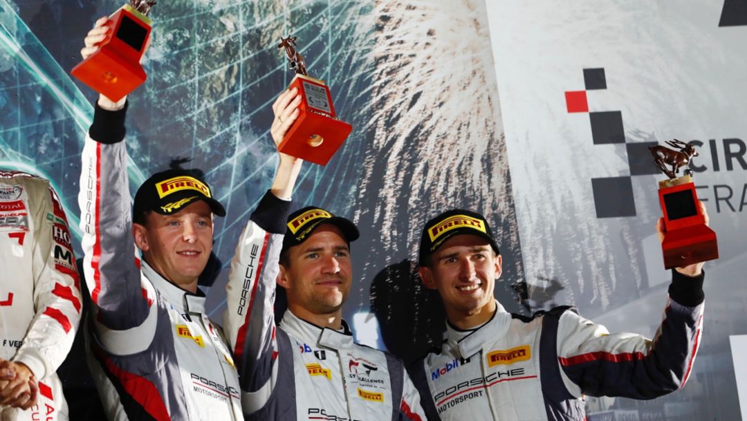 Porsche on the podium after strong charge through the field