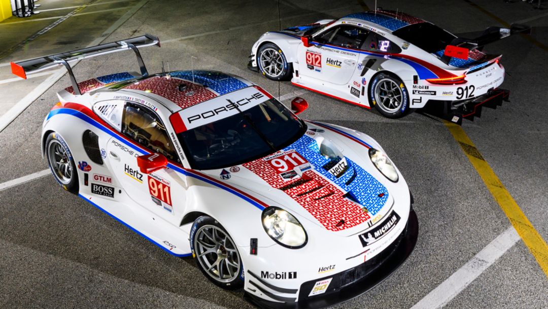 Porsche flies the Brumos Racing colours at Daytona and Sebring