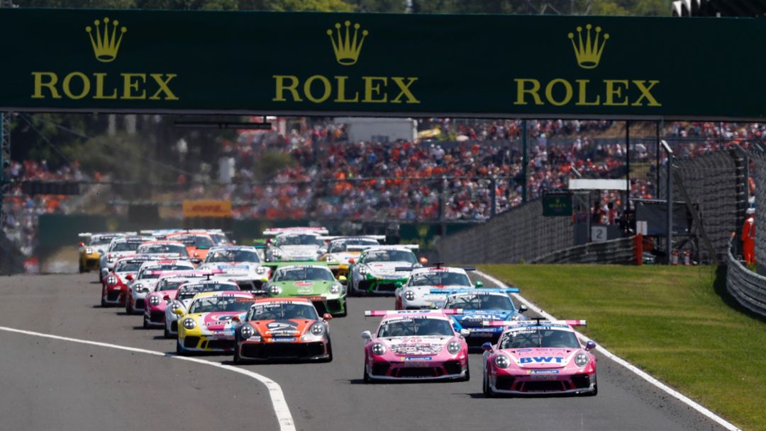Porsche Mobil 1 Supercup features at eight Formula 1 rounds