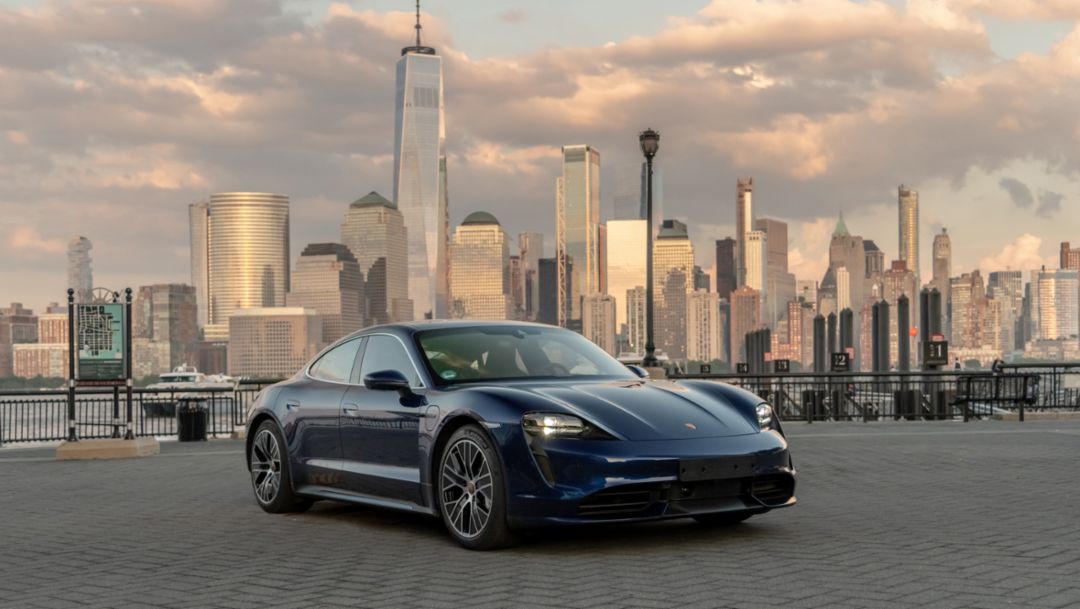 Porsche Taycan hits the road for the first time  