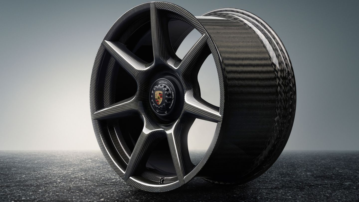 Braided carbon wheels for the Porsche 911 Turbo S Exclusive Series
