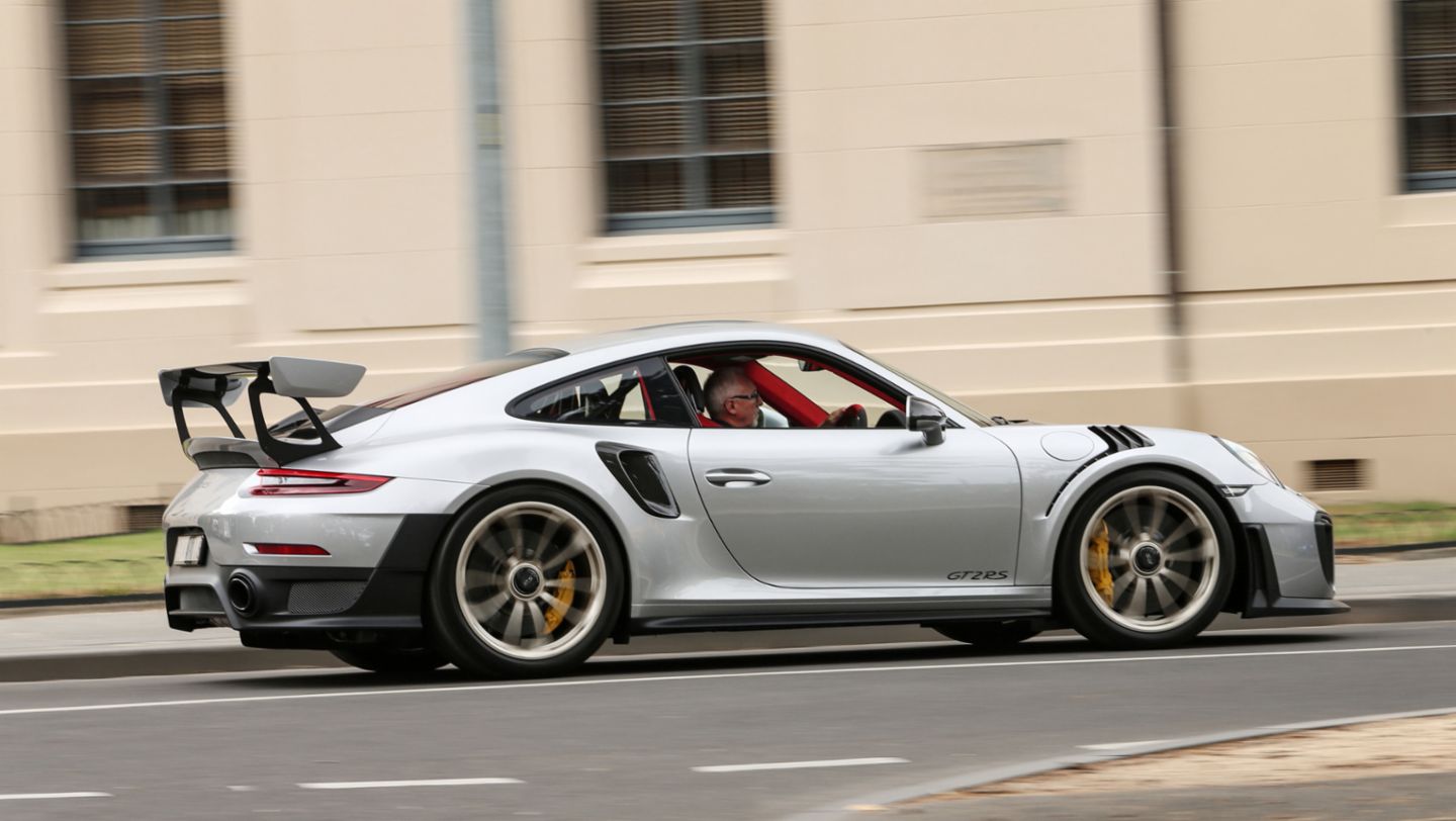 Mark Webber and the Porsche 911 GT2 RS star at the 2018 Australian ...