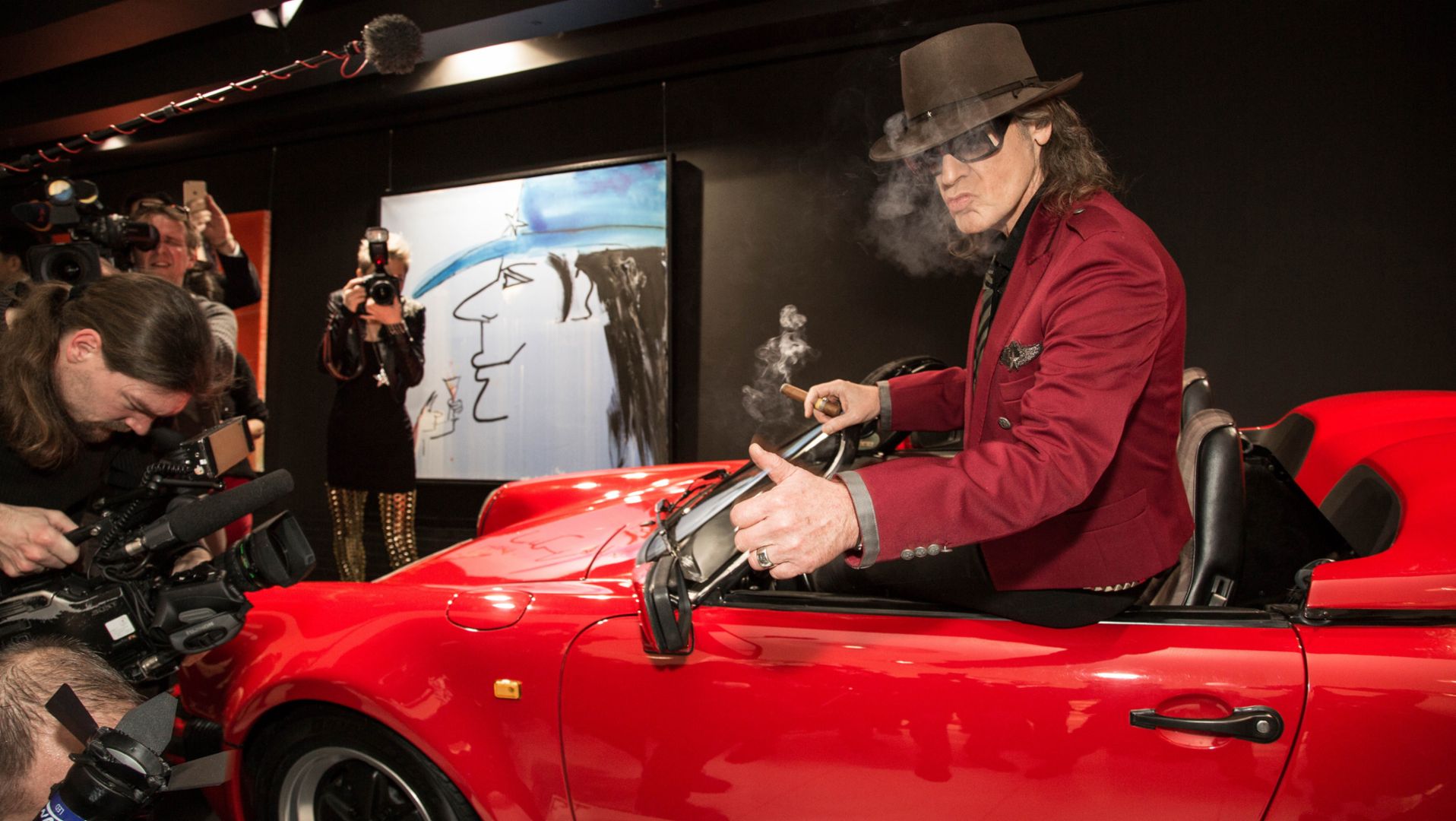  Udo-Lindenberg-Ausstellung im Porsche-Museum Illustration 